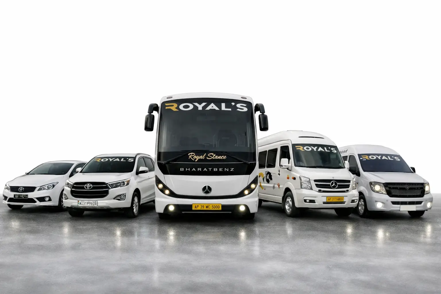 all vehicles in order