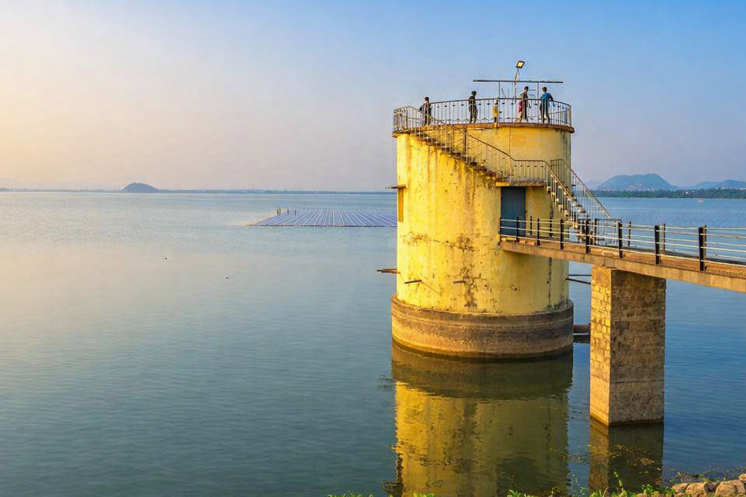 water with pump house